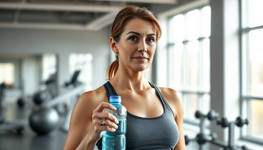 Middle-aged woman exercising daily after 40 for wellness.