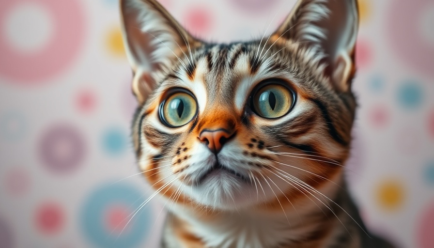 Close-up of tabby cat's wide eyes indicating health.