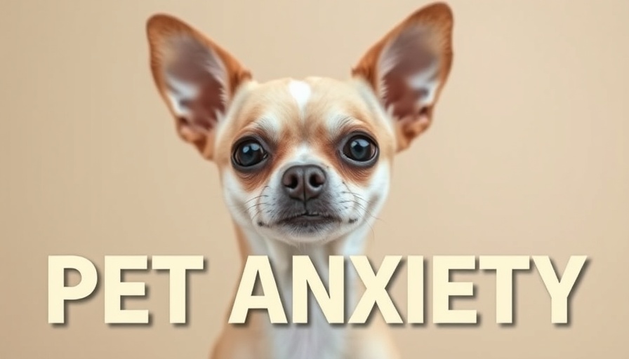 Chihuahua with alert expression representing dog anxiety and gut health.