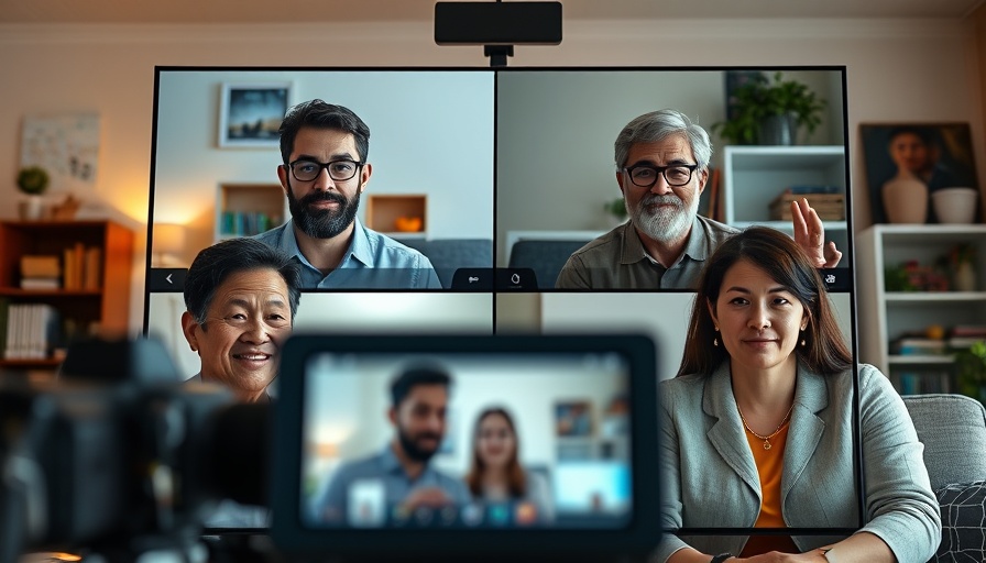 Four individuals on a virtual meeting call.