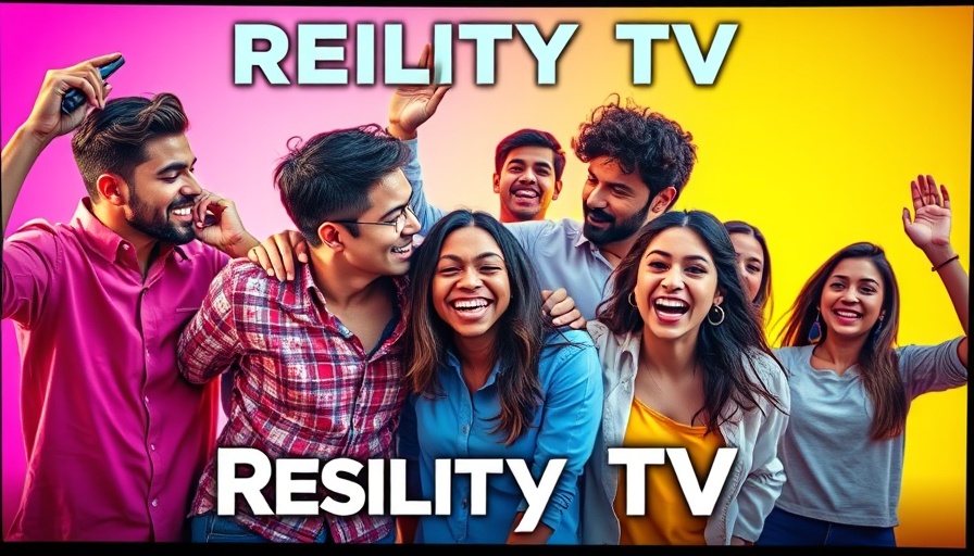 Colorful collage of reality TV moments, highlighting the impact on mental health.