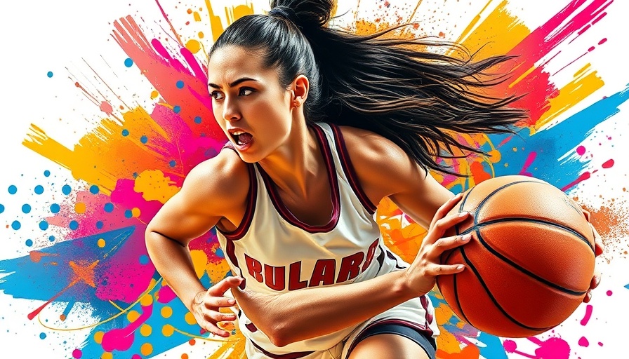 Dynamic collage of a female basketball player in action, setbacks into comebacks.