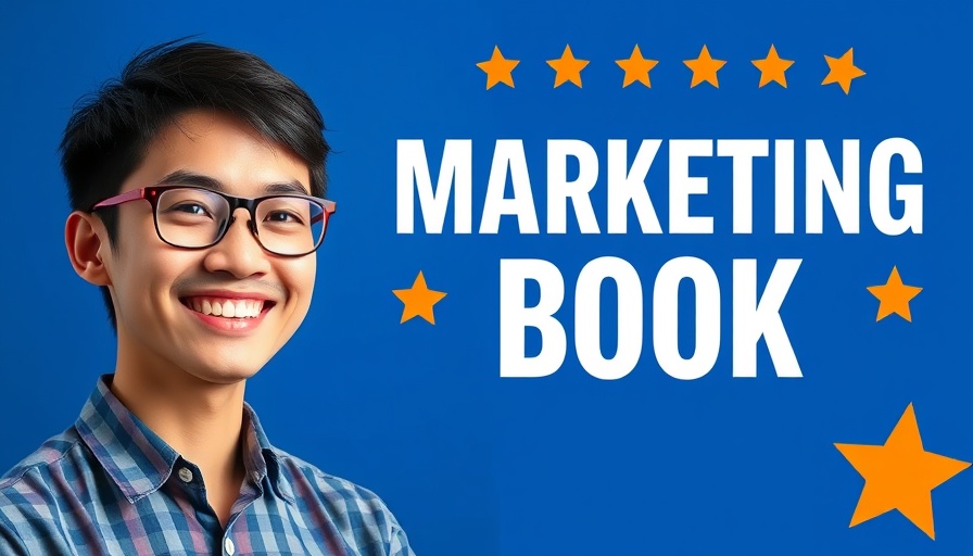 Best marketing books blog banner with smiling individual.