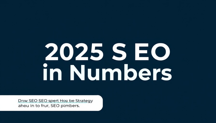 Informative graphic on SEO strategies for 2025 with bold typography