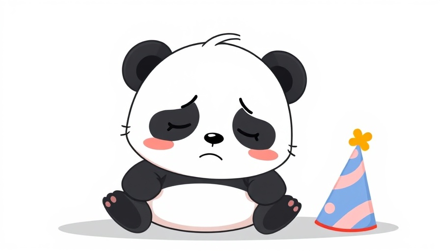 Cartoon panda with party hat, Bing Webmaster Tools downtime.