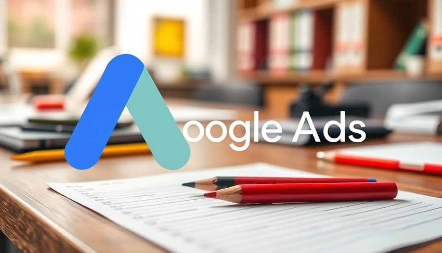 Google Ads Performance Max terms logo on stationery background.