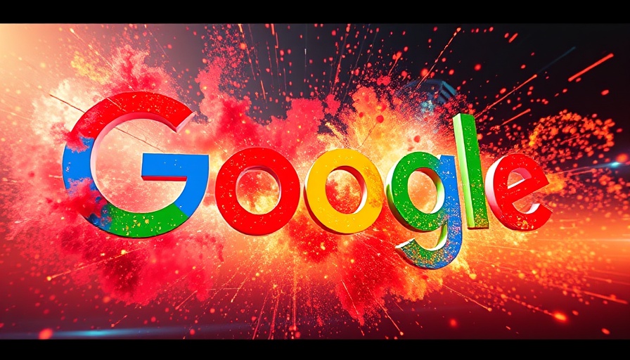 Google March 2025 Core Update with vibrant color explosion