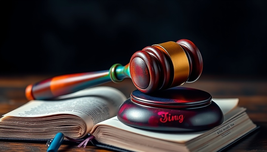 Colorful gavel symbolizing Google $100 million settlement on book