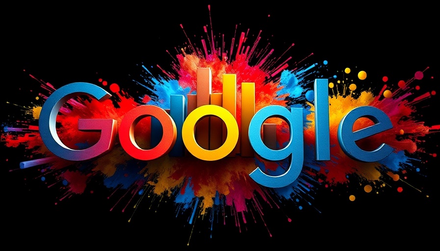 Google Analytics real-time reporting visual with dynamic color bursts.