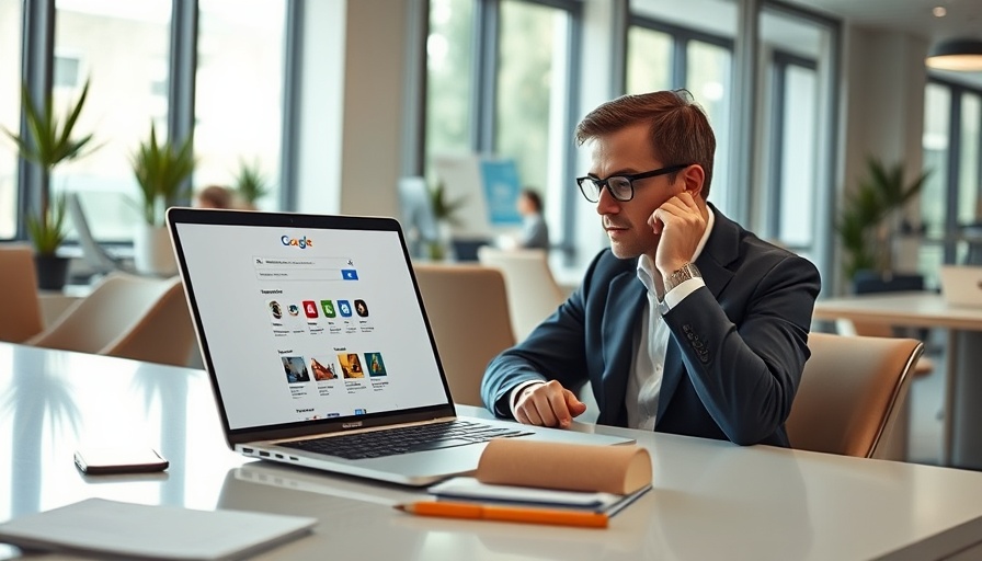 Workspace showing Google Search Console updates for small businesses.