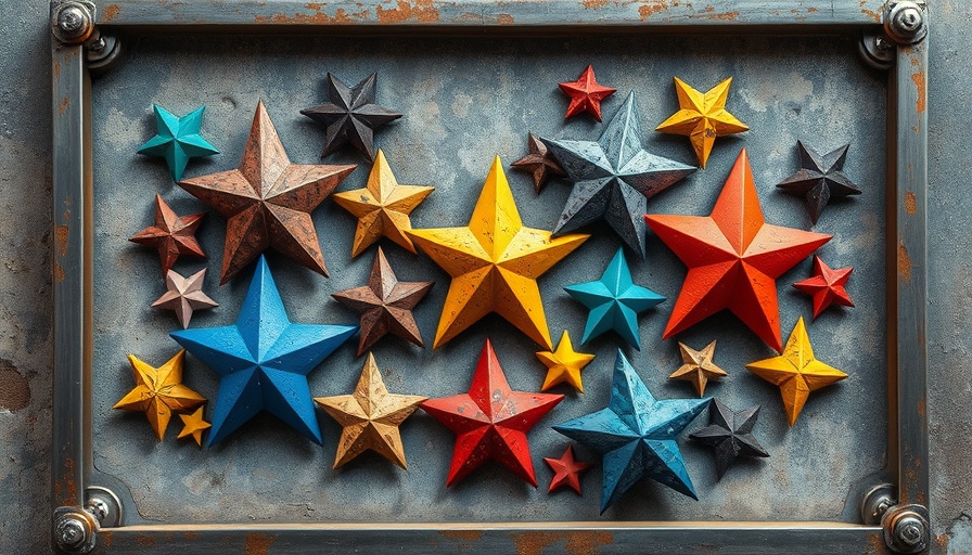 Rustic stars symbolizing Google review policy changes.
