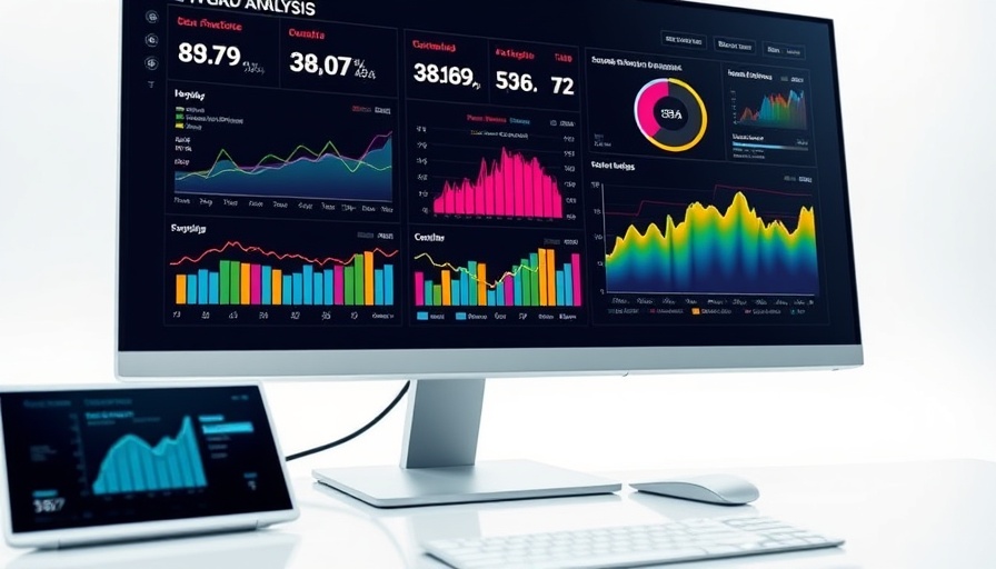 Futuristic Google Discover SEO digital dashboard with colorful graphs