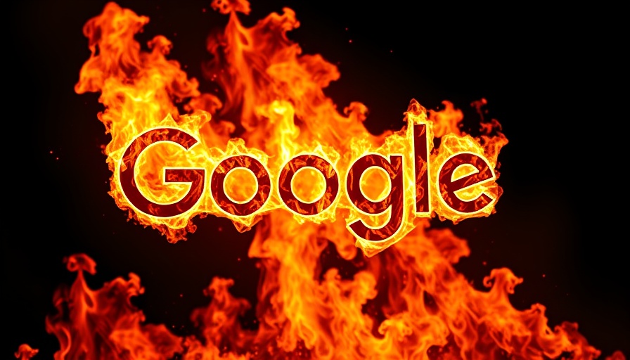 Google June 2025 Core Update fiery logo concept.