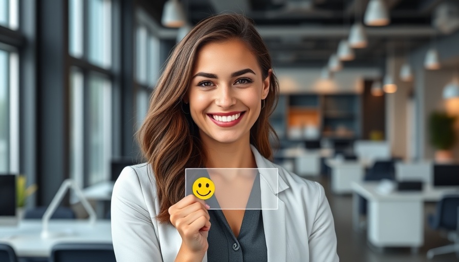 Young woman using AI customer insights in a feedback interface.