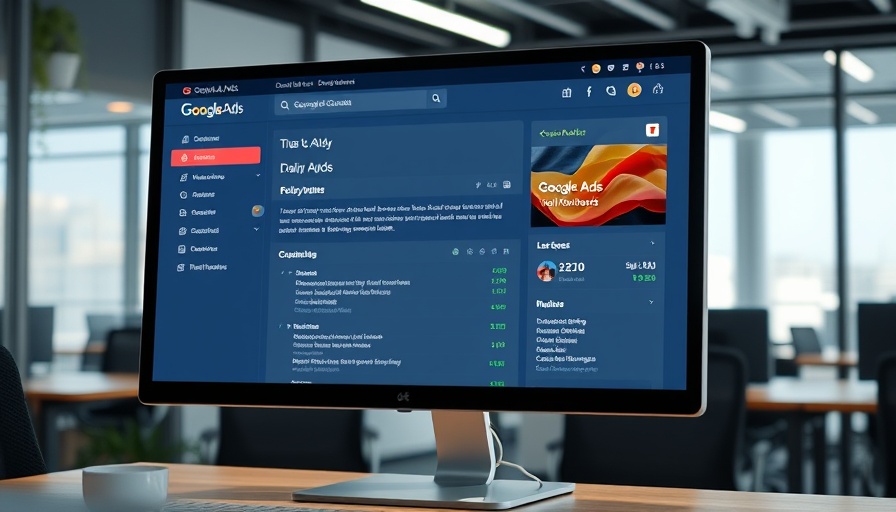 Google Ads Policy Updates on a computer screen in office setting.