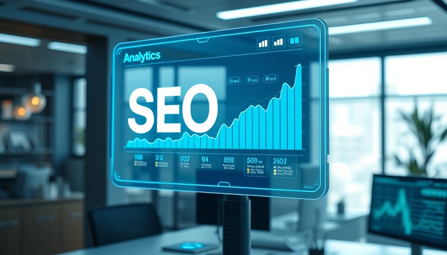 Digital interface showing Google Search Marketing updates on a futuristic screen.