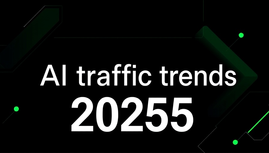 AI traffic platforms in 2025: Trends graphic with bold text.