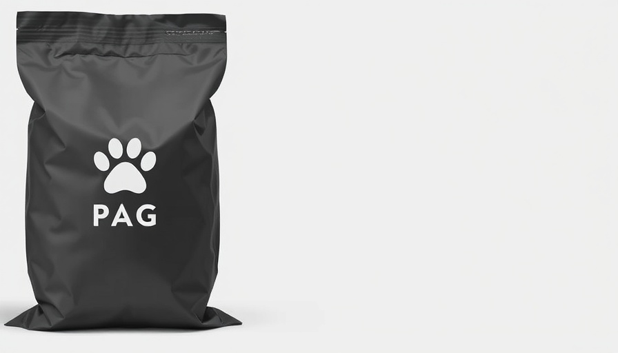 Dark gray dog waste bag for efficient disposal.