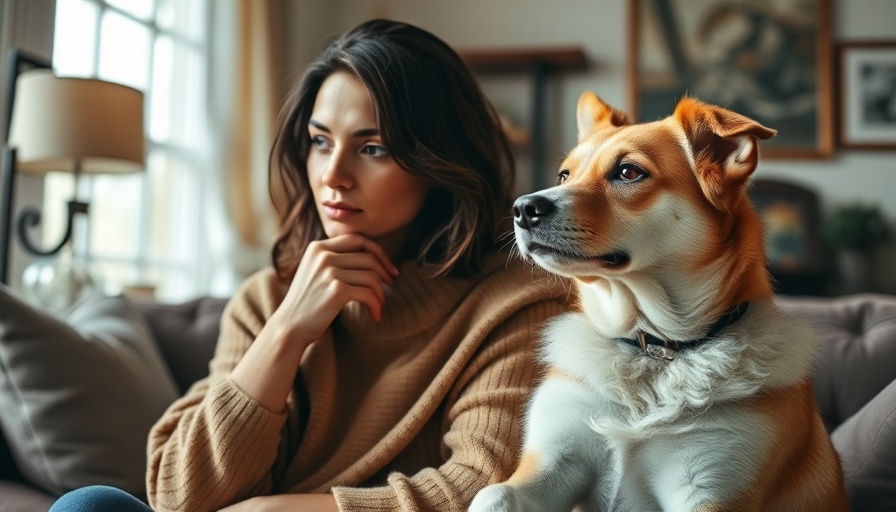 Signs of effective dog trainer, woman with dog, cozy setting