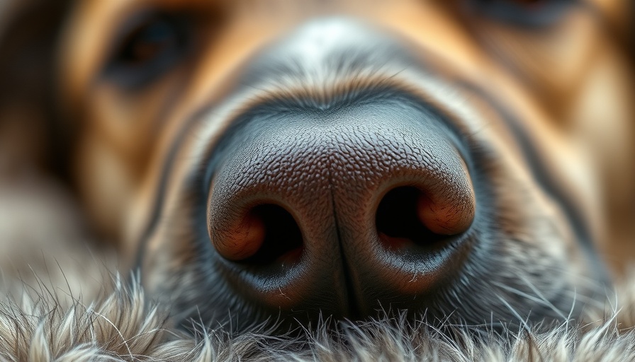 Close-up of a dog's nose focusing on smells that dogs hate.