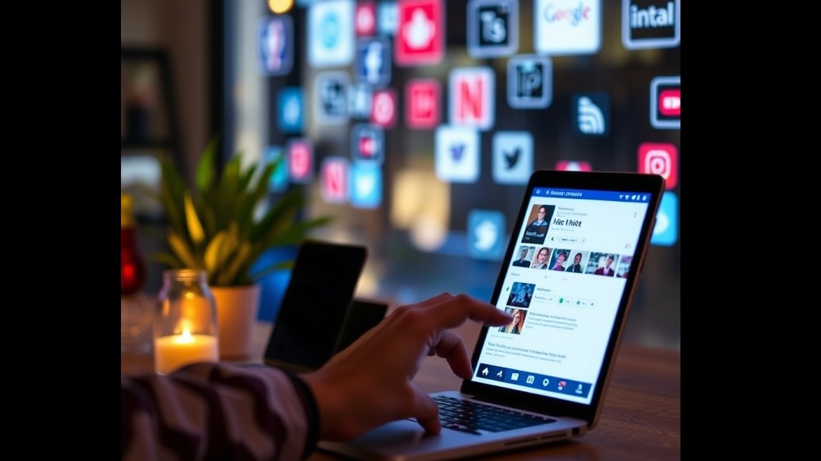 High-quality image showcasing social media marketing services for local businesses