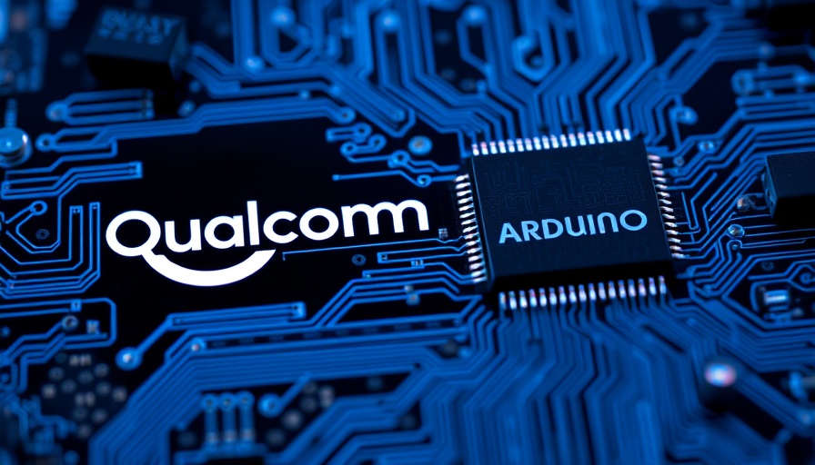Qualcomm acquires Arduino: AI development circuit board close-up.
