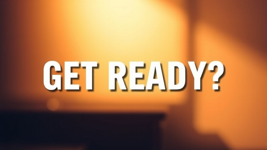 Motivational text graphic 'GET READY?' with warm gradient background, LinkedIn algorithm exposure.