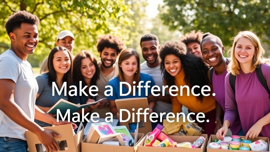 Smiling volunteers unite outdoors, exemplifying the impact of charity and community.
