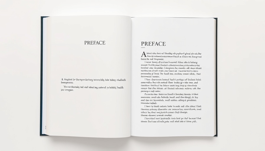 Preface page from a holistic health guide with minimalist design.