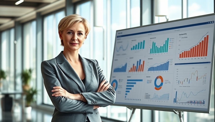 Confident businesswoman in office, small business confidence concept.