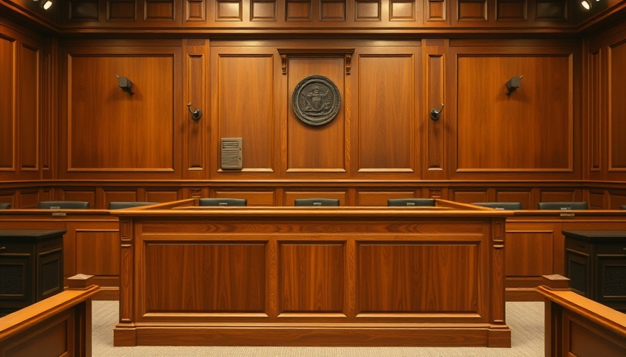 Civil compromise in a courtroom with empty jury seats.