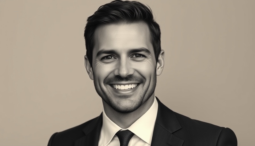 Professional black and white male portrait with natural wellness focus.