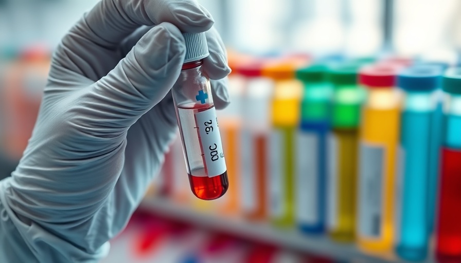 Holistic Health Guide: close-up of blood sample vial in lab.