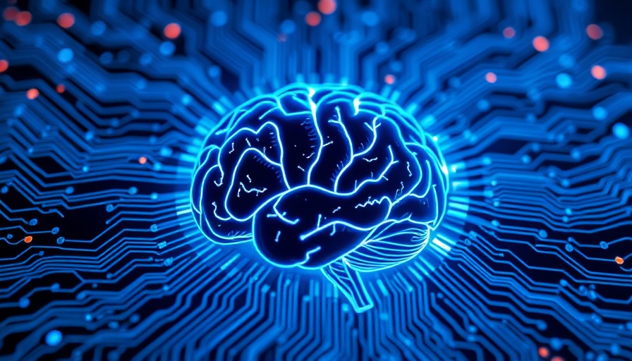 Futuristic circuit board illustration with brain design to prevent burnout.