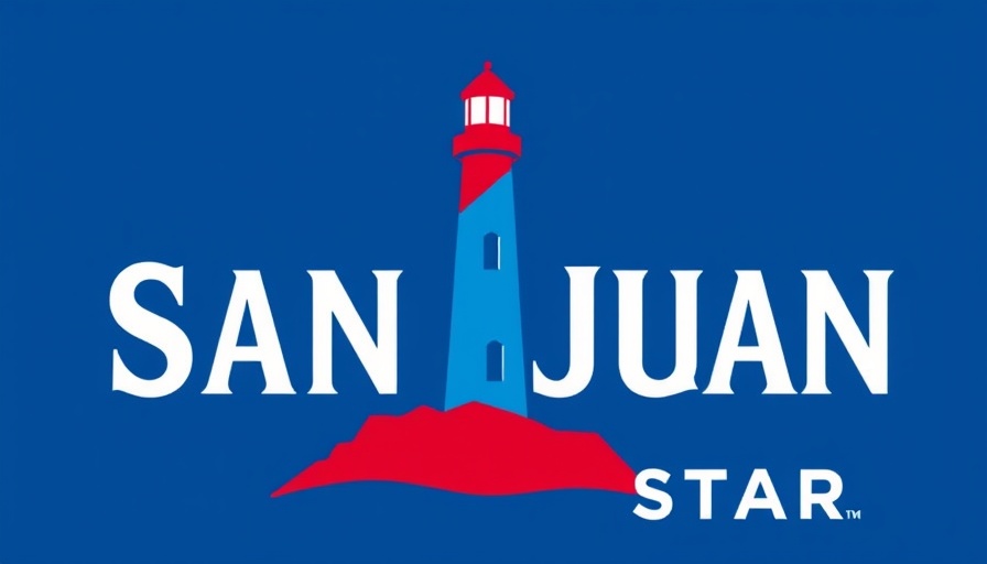 The San Juan Star logo on blue background