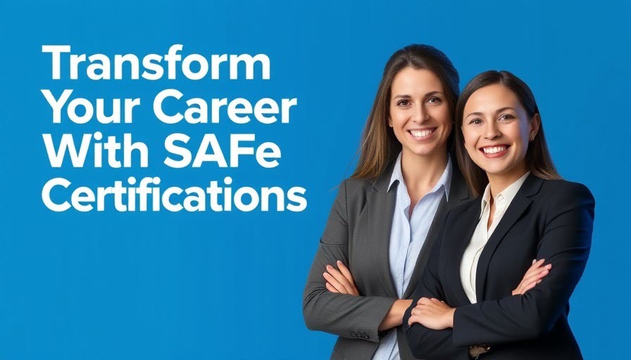 SAFe Certifications career masterclass banner with event details.