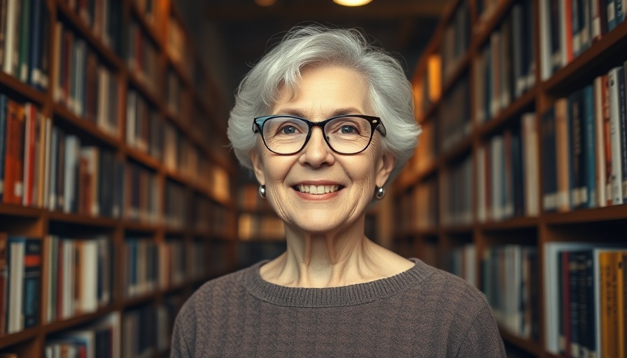 Claudia Goldin smiling in a library setting.