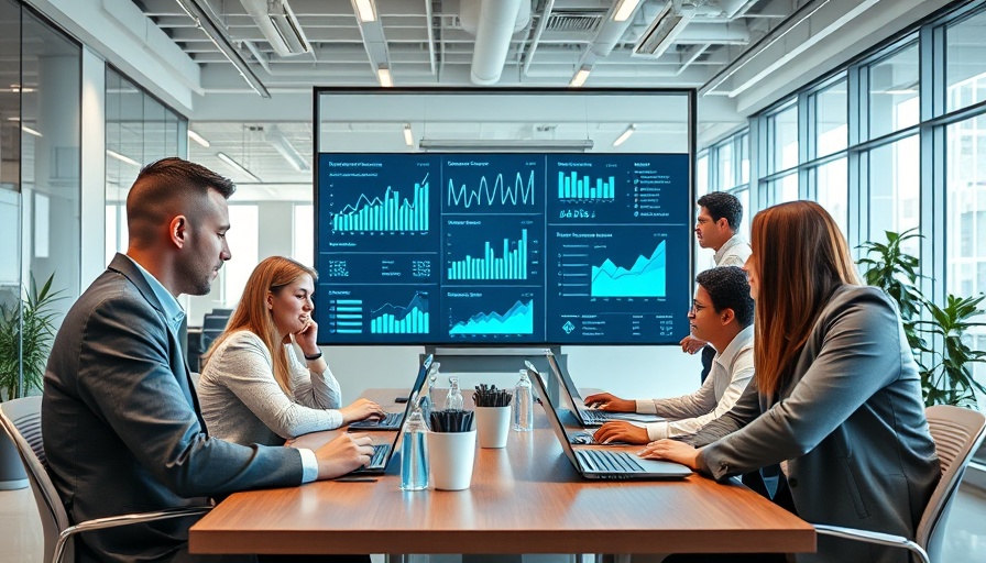 Agile leadership concepts in a modern office meeting.
