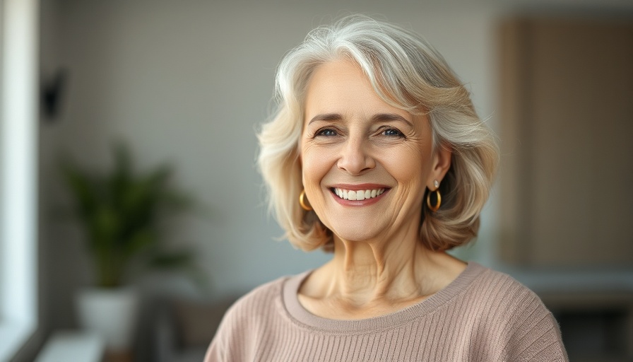 Portrait of smiling woman indoors, global health funding.