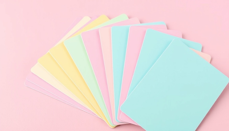 Pastel credit cards for digital product passports, pink backdrop.