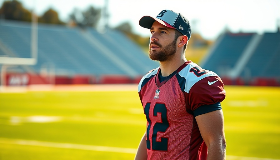 Focused athlete on a field, related to high-profile reputational attacks.