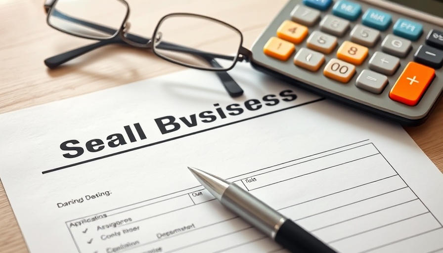 Small business loan application with calculator and pen, essentials for best short-term business loans 2025.