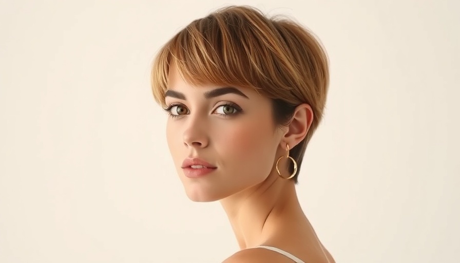 Young woman with gold earrings, soft neutral expression.