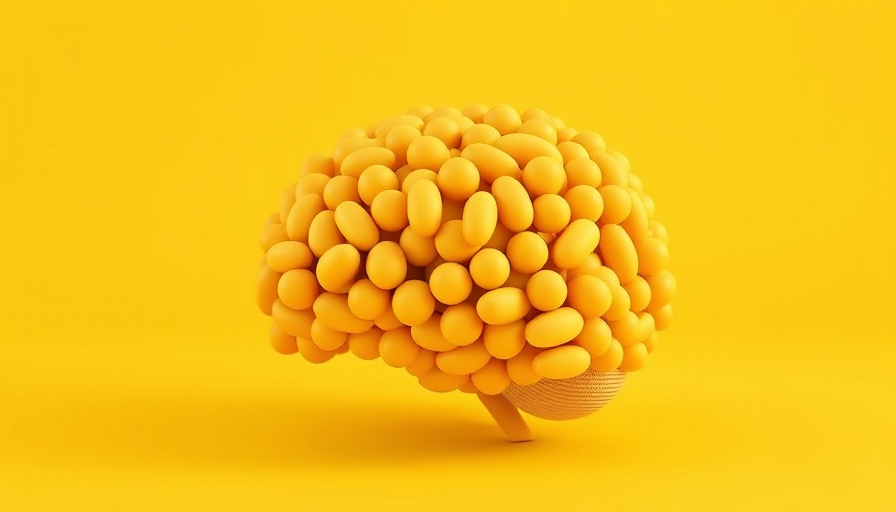 AI won't replace you: 3D yellow brain rendering.