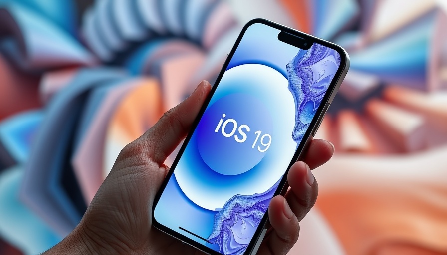 Close-up of iOS 19 on smartphone display.