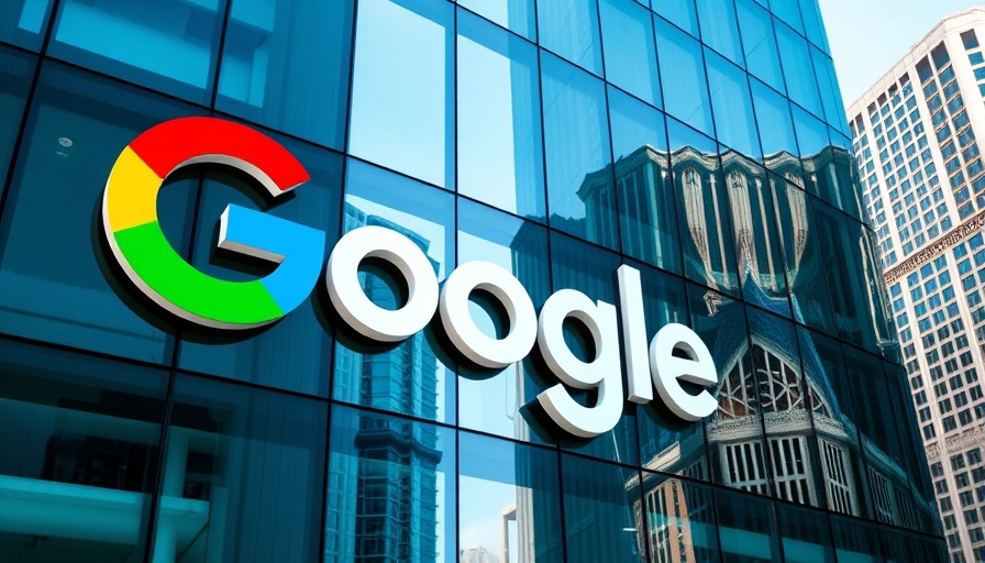 Google logo on building, symbolizing Google Sec-Gemini v1 cybersecurity.