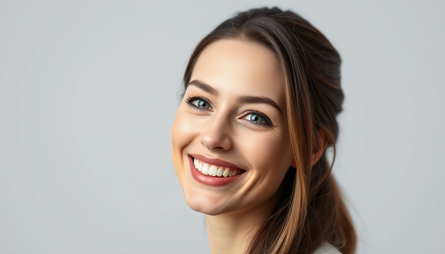 Smiling woman in a portrait, conveying warmth and approachability.