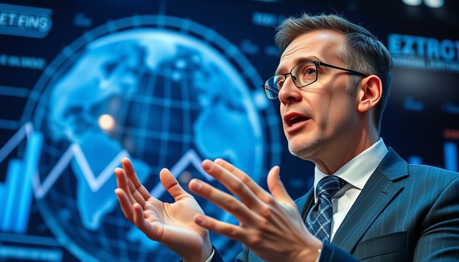 GE Vernova CEO discussing supply chain resilience in a futuristic setting.