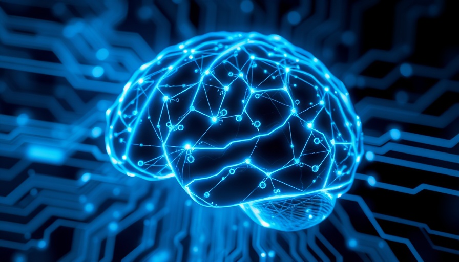 Futuristic AI brain with digital circuits representing AI-Generated Code Packages Slopsquatting Threat.