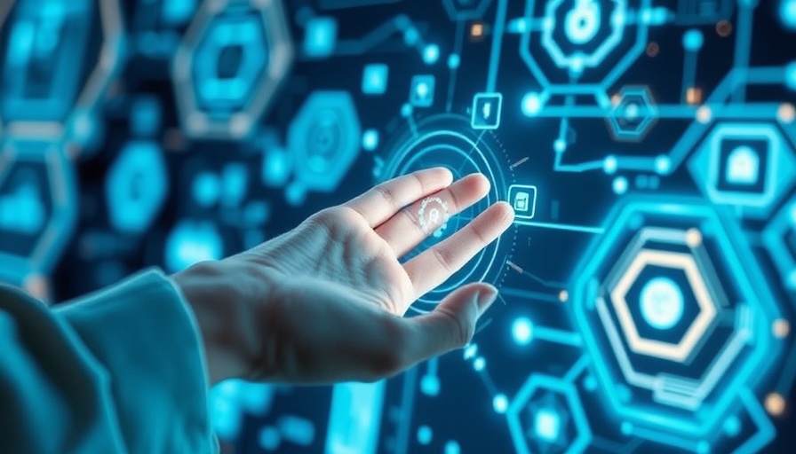 Hand interacting with AI interface for Generative AI Integration in DevOps